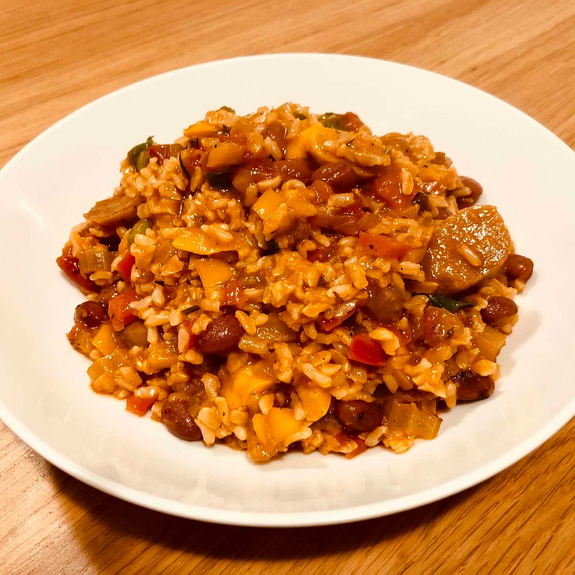 17. Creole Brown Rice Jambalaya