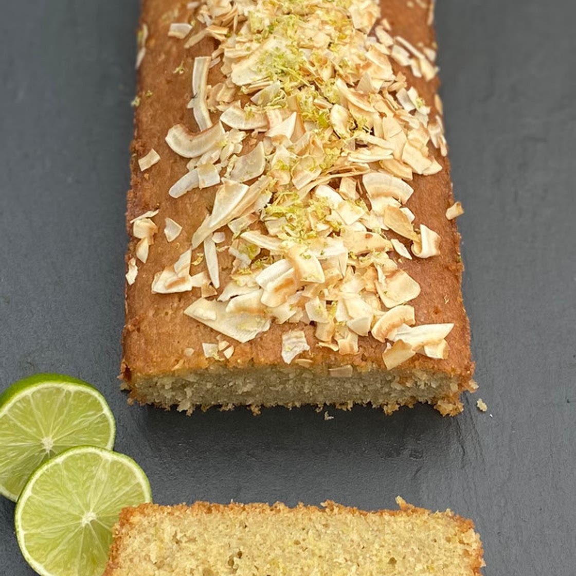 Sarah's Lime, Coconut & Cardamon Loaf Cake