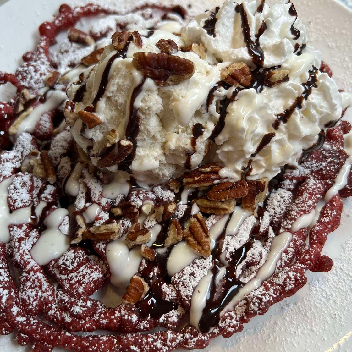 Red Velvet Funnel Cake 