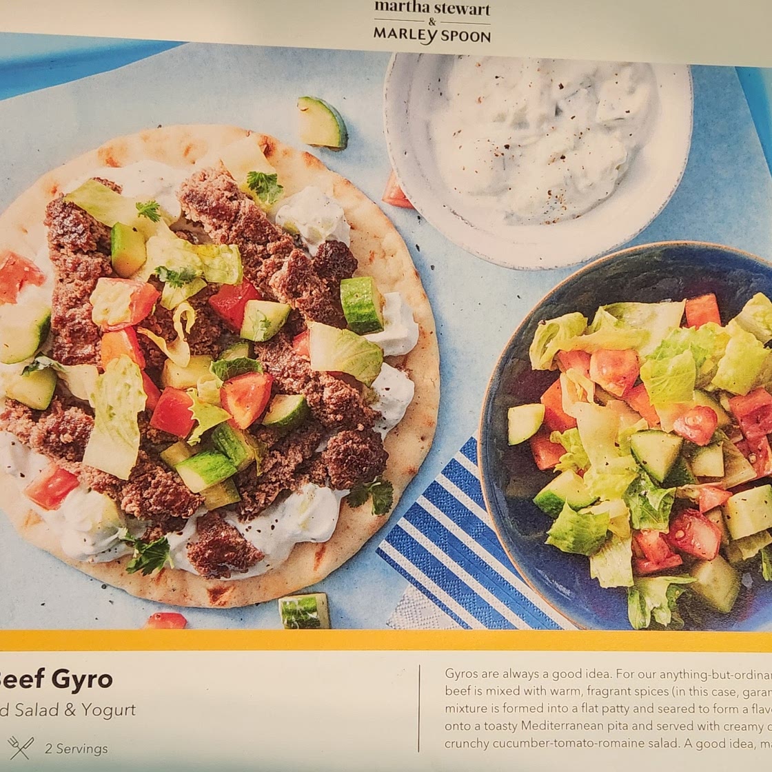 Crispy Beef Gyros by Martha Stewart & Marley Spoon