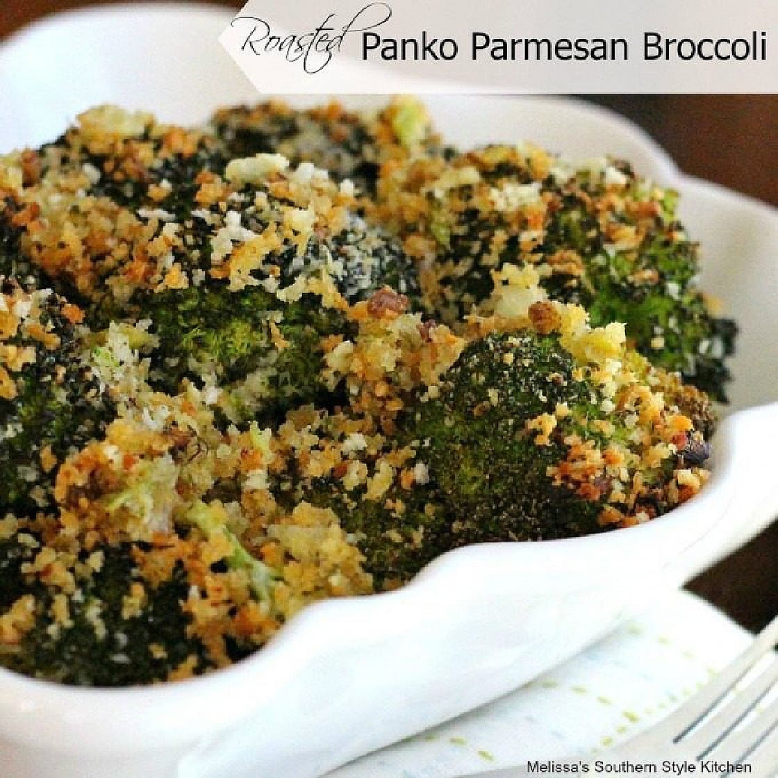 Roasted Panko Parmesan Broccoli