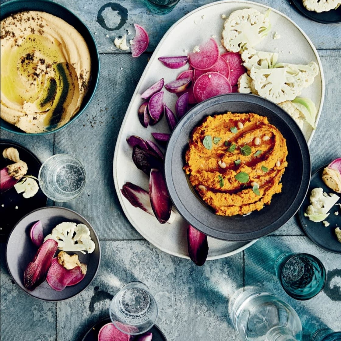 HARISSA-ROASTED CARROT AND WHITE BEAN DIP