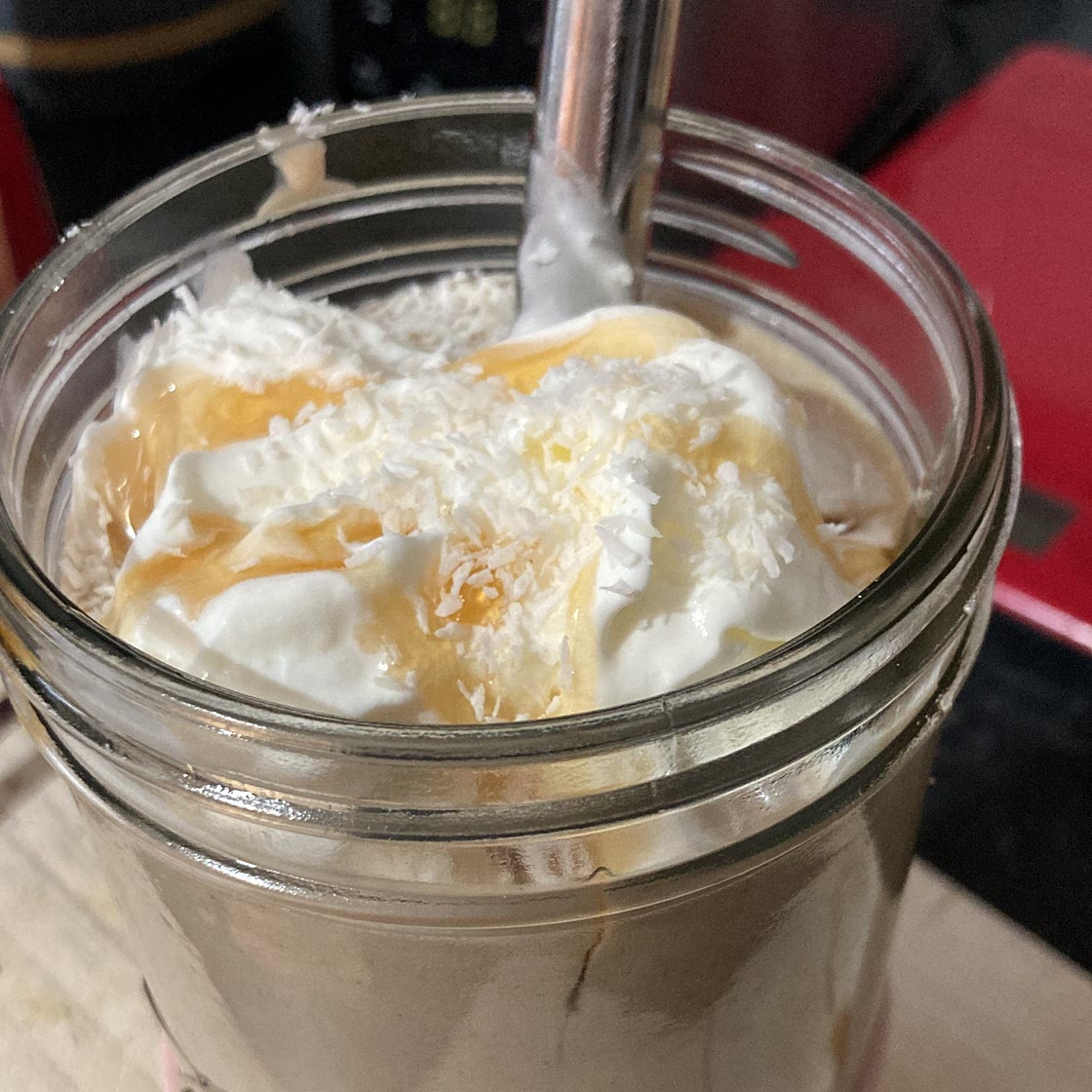 Coconut Caramel Latte Breakfast Smoothie