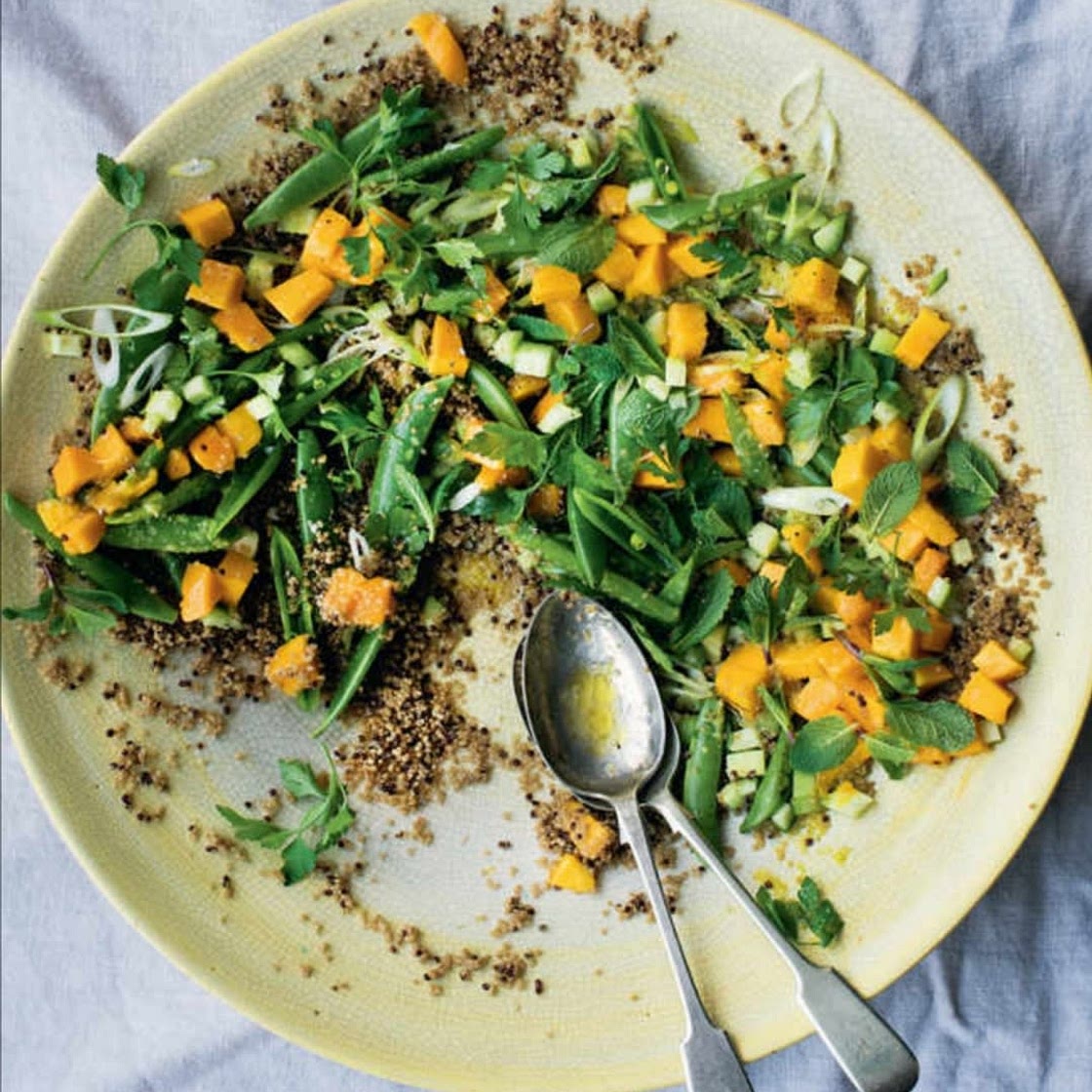 QUINOA, MANGO AND SUGAR SNAP SALAD