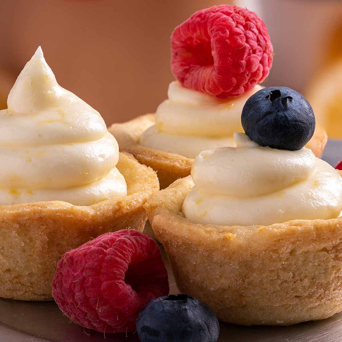 Lemon Cheesecake Cookie Cups