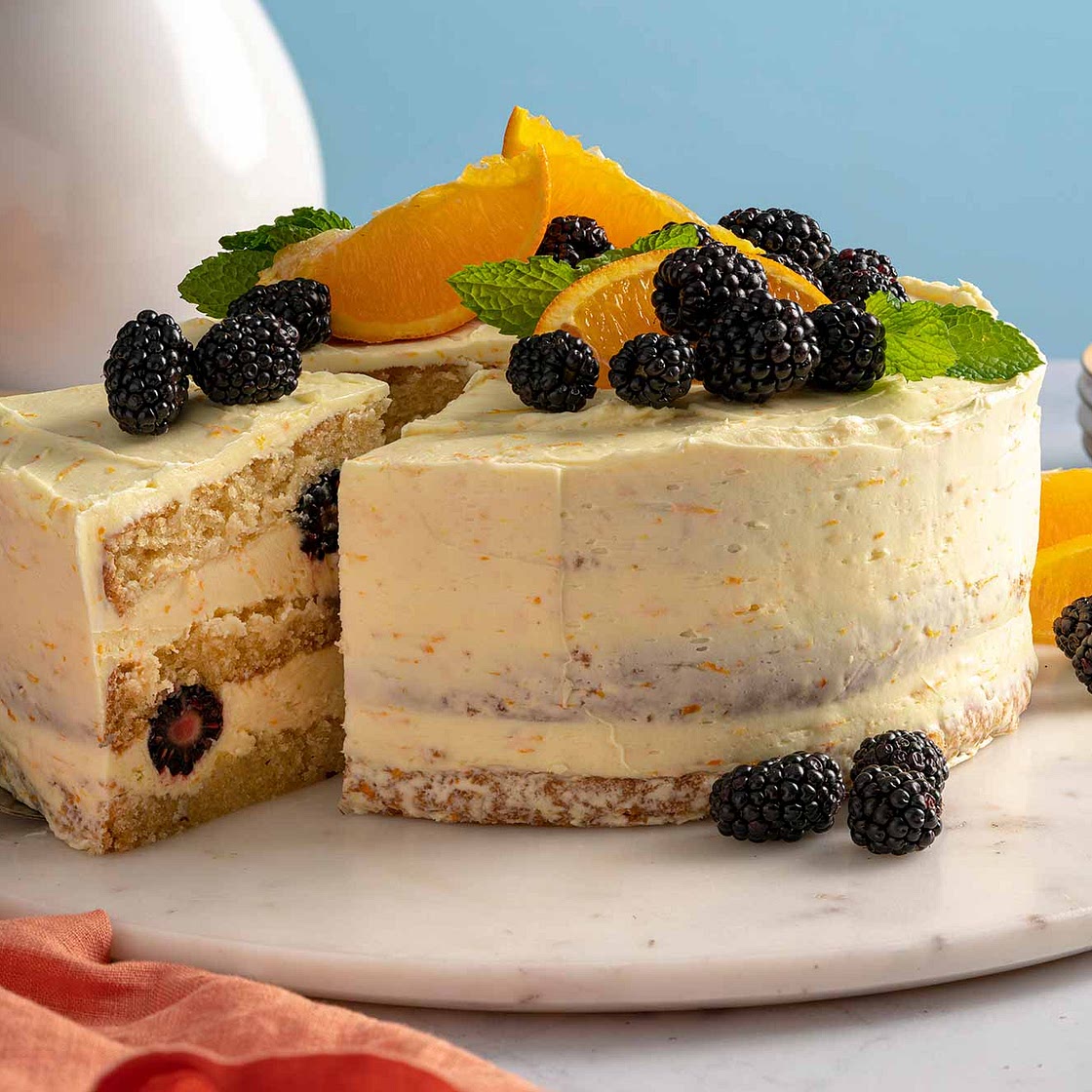 Blackberry Orange Cake