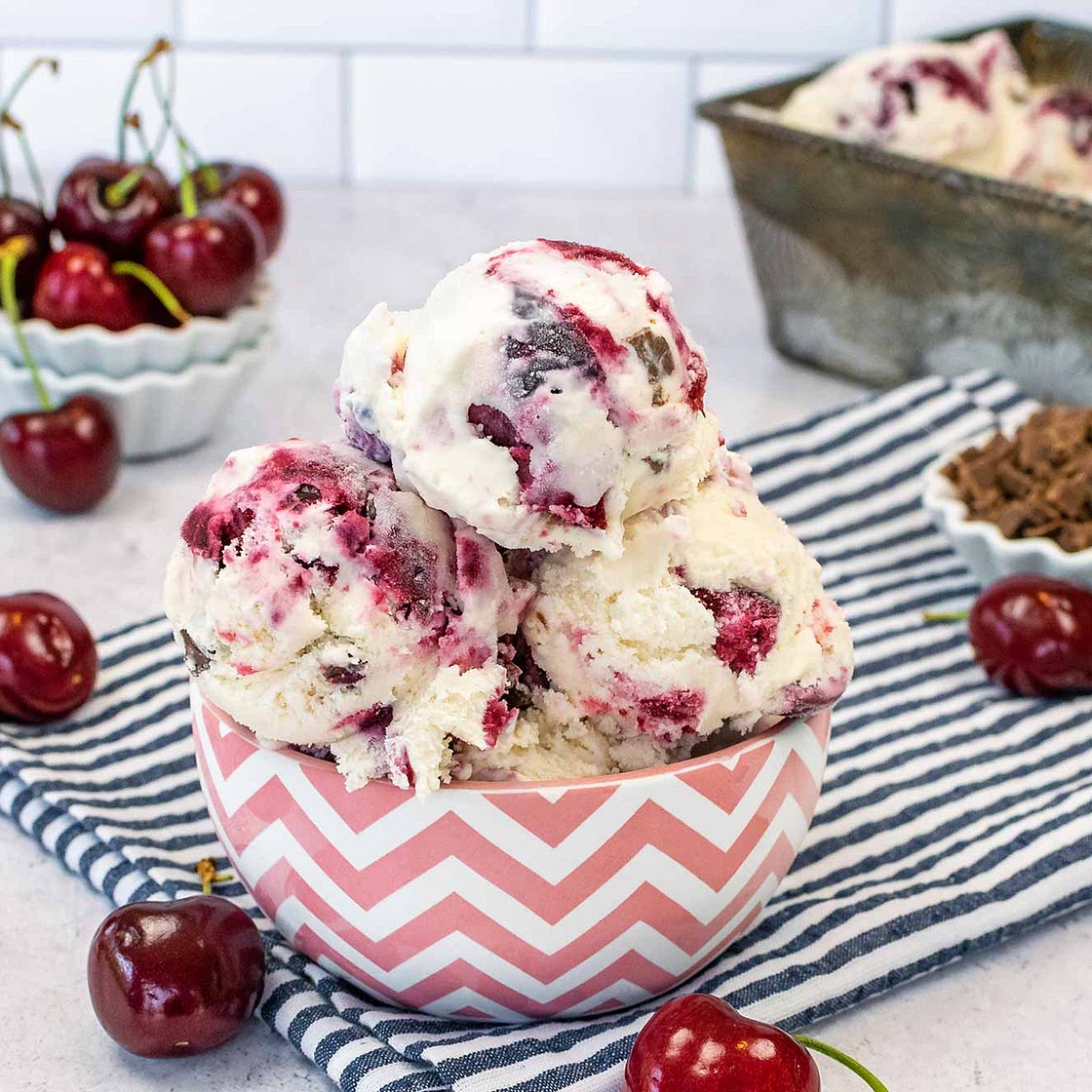 Cherry Vanilla Ice Cream