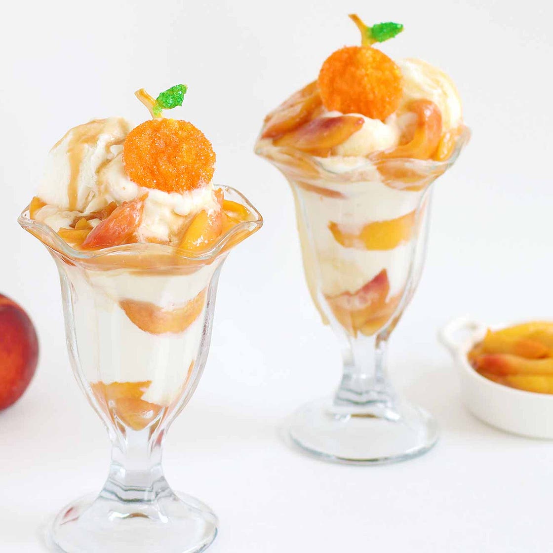 Peach Sundaes