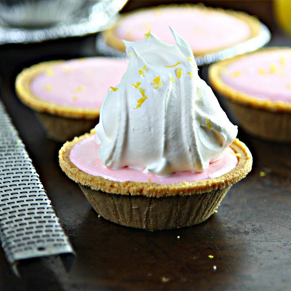 Frozen Pink Lemonade Mini Pies