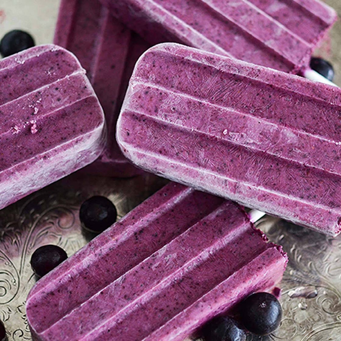 Blueberry Ginger Popsicles