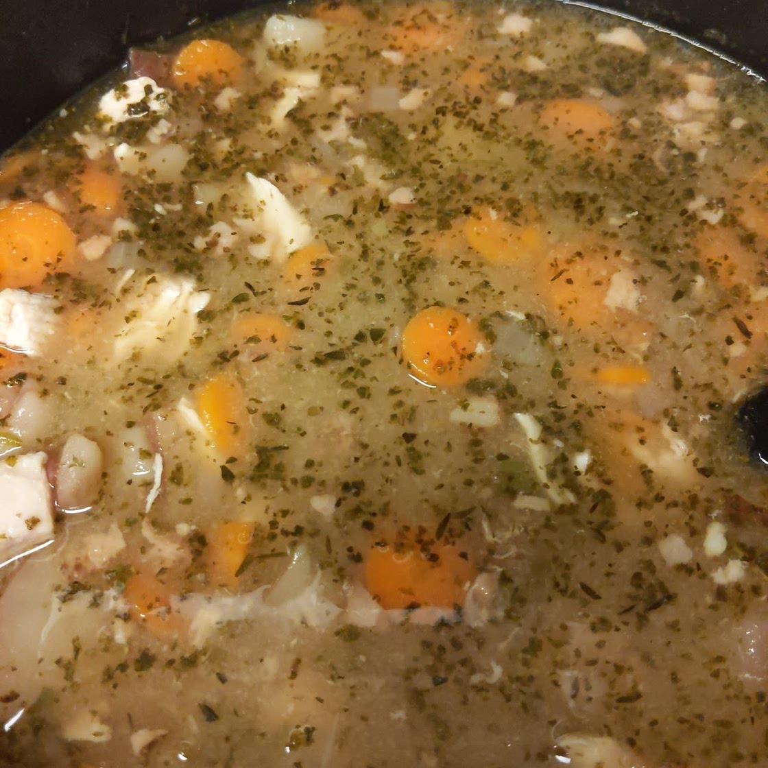 Healthy Crockpot Potato Soup with Chicken