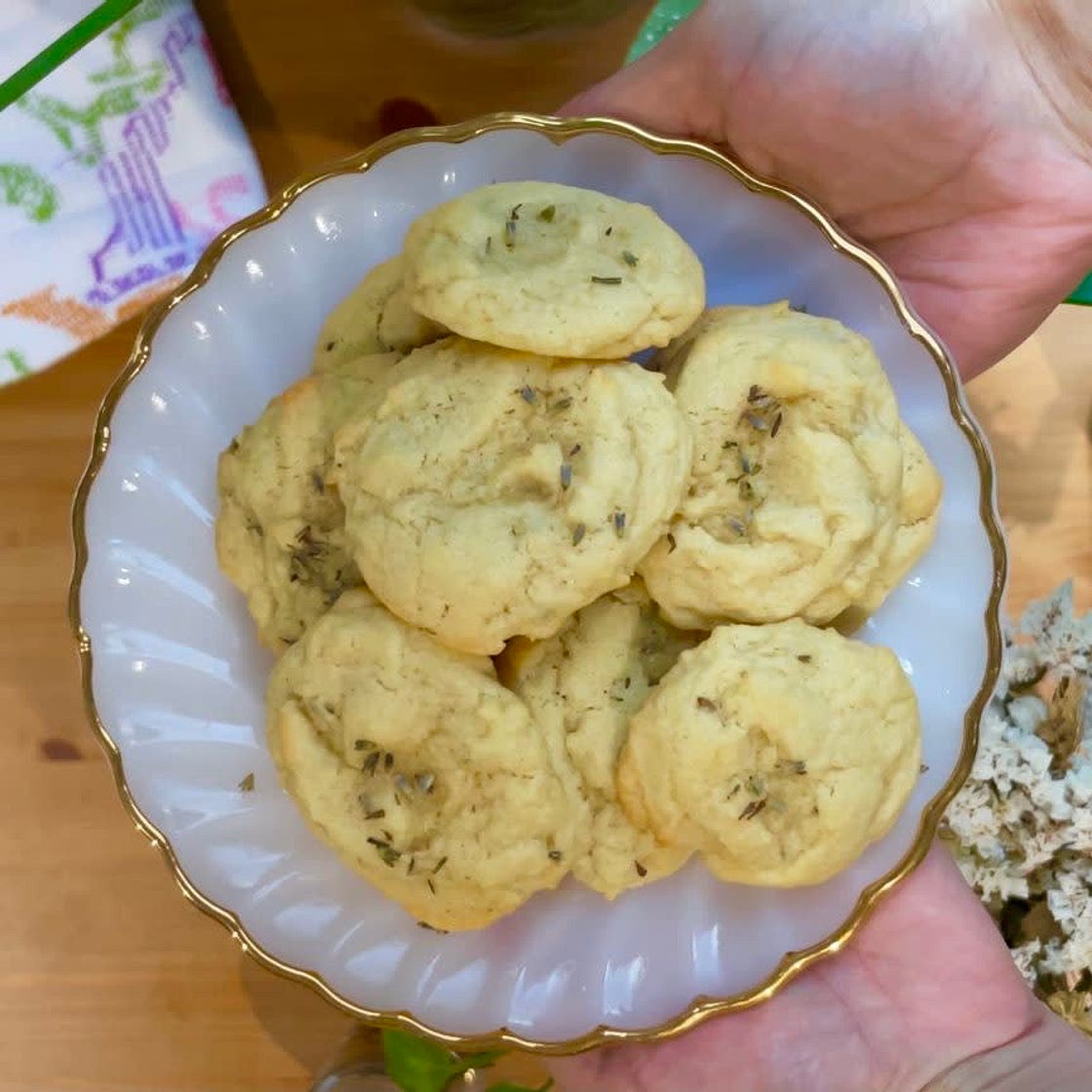 Lavender cookies