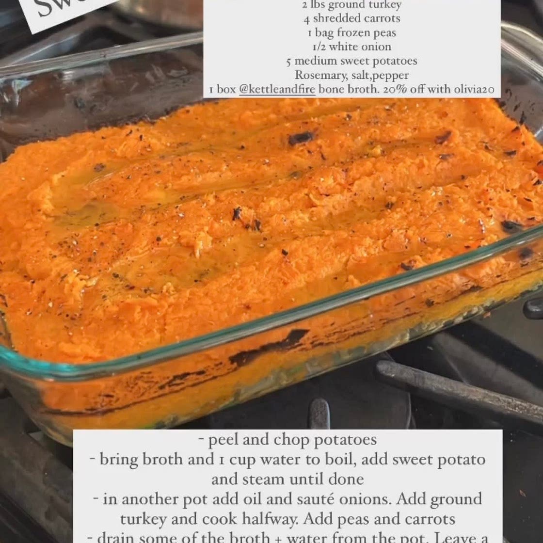 Sweet potato shepherds pie