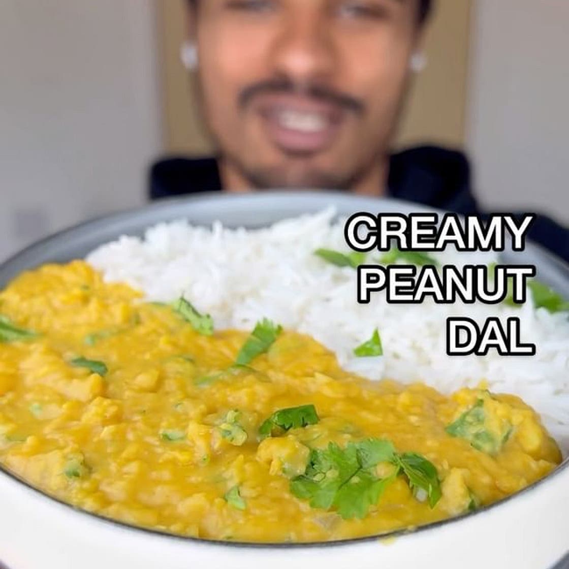 CREAMY PEANUT DAL 🥜 a nutty take on an Indian staple 🤩 👉🏾INGREDIE