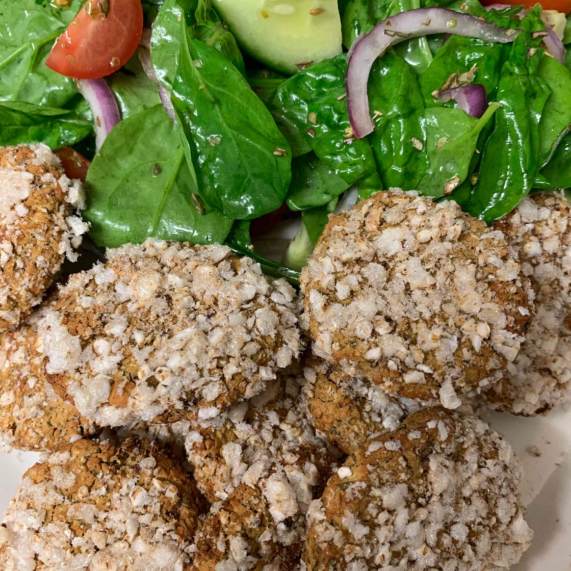 Healthy Baked Lebanese Falafel