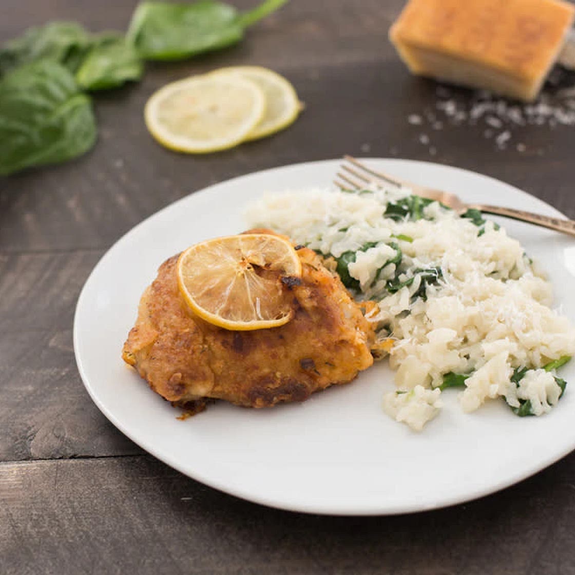 Lemon Roasted Chicken Thighs