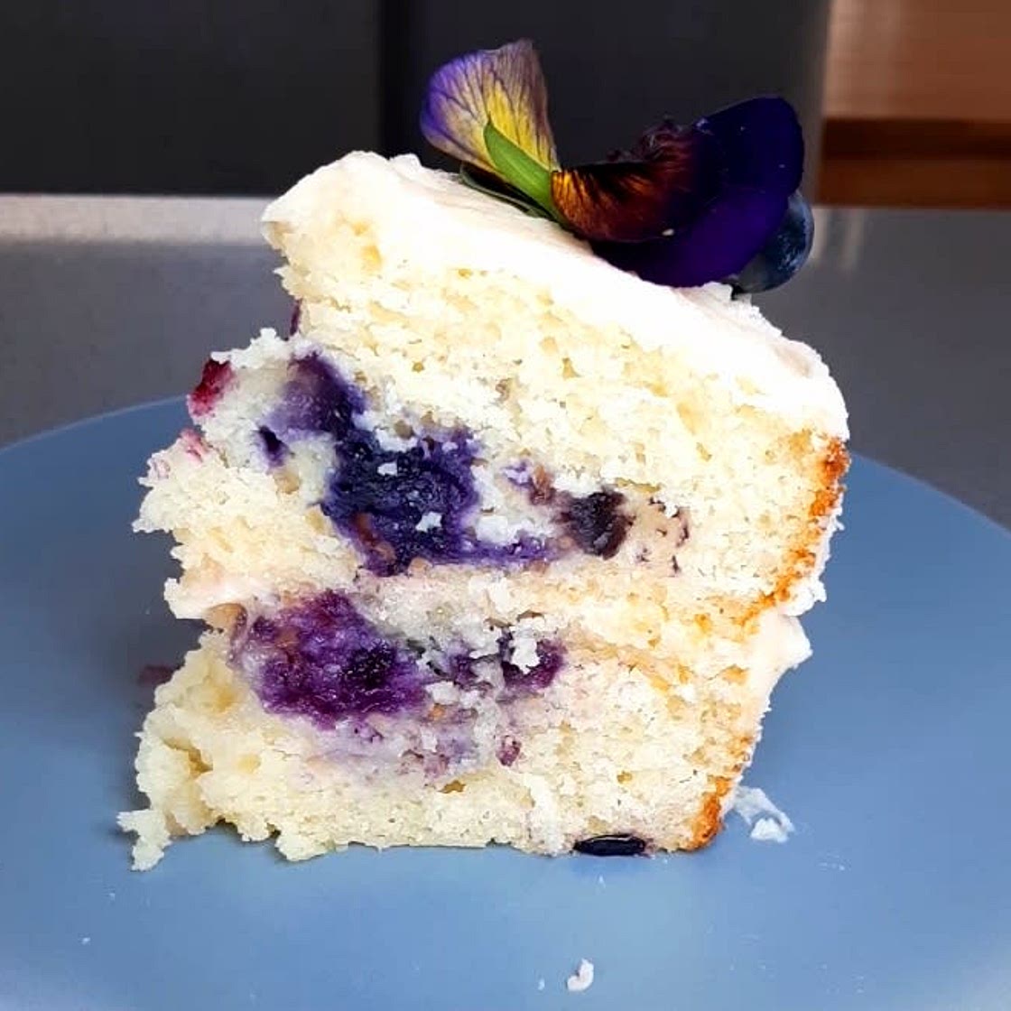 Easy Lemon Blueberry Cake