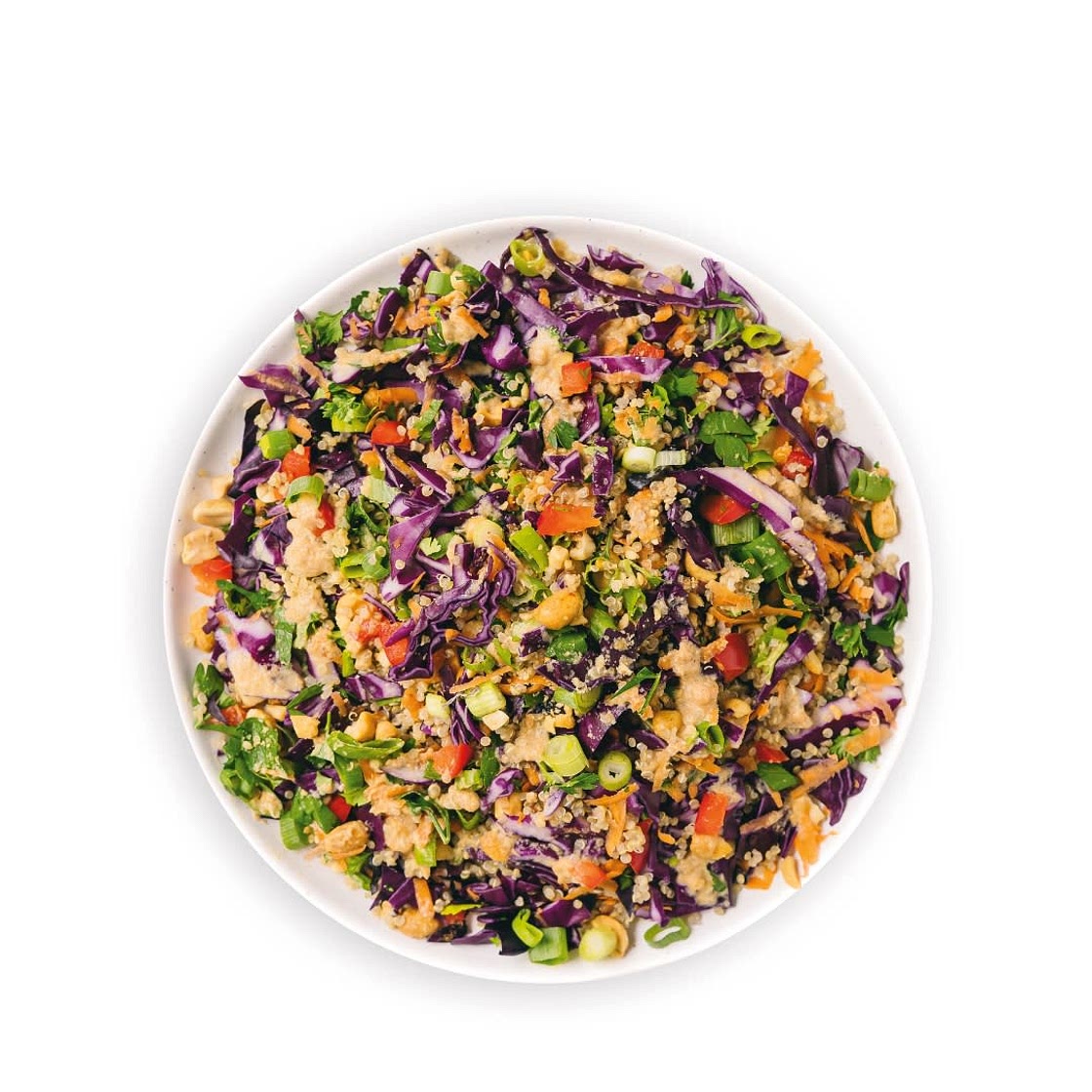 crunchy peanut shredded salad