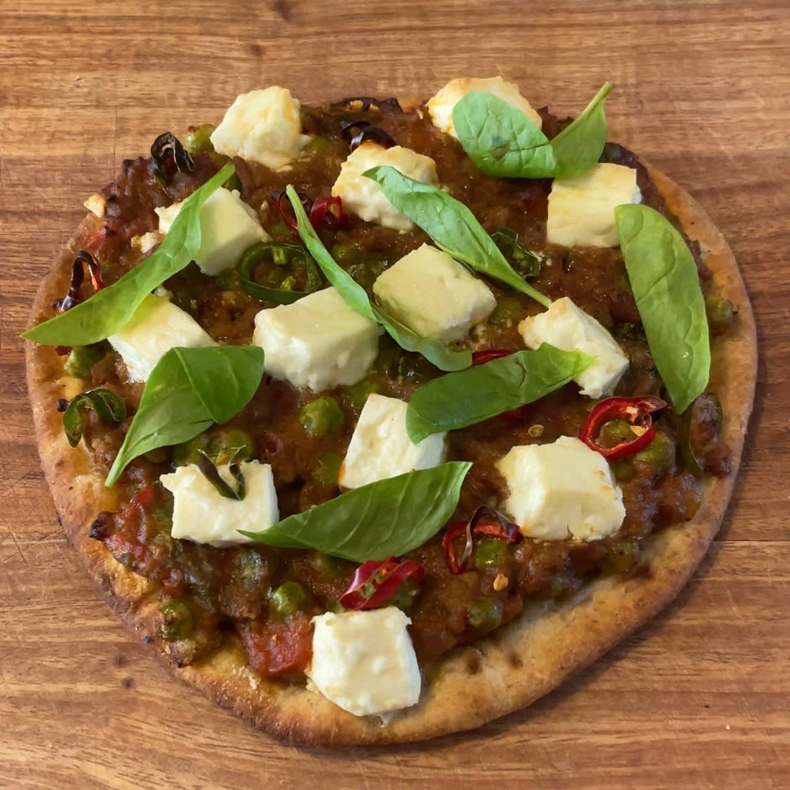 Roti Keema Pizza 