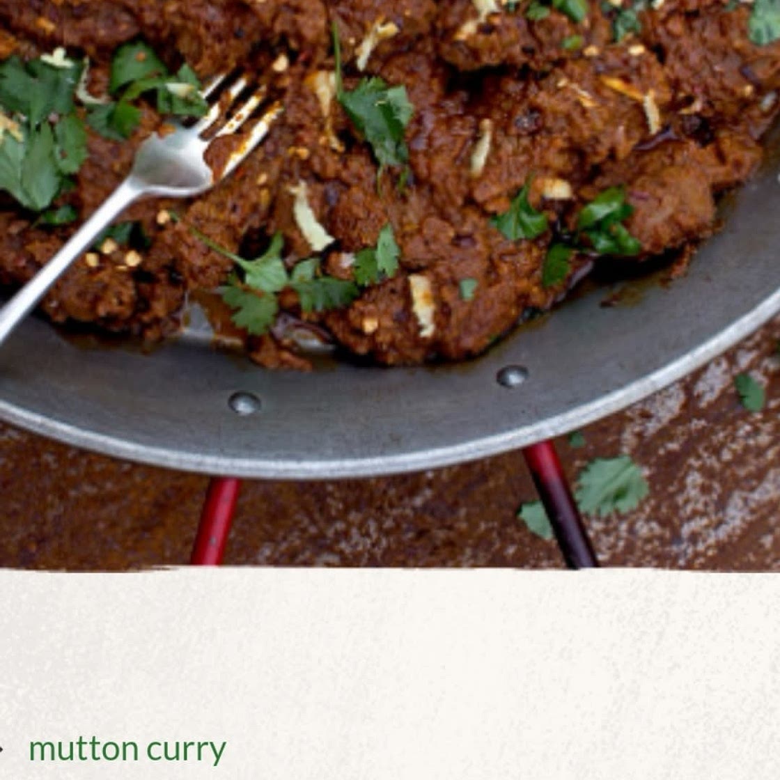 Mutton curry
