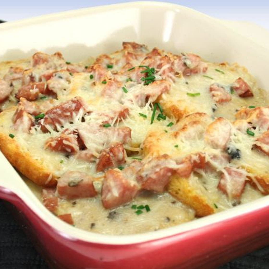 Biscuit & Gravy Smoked Sausage Casserole