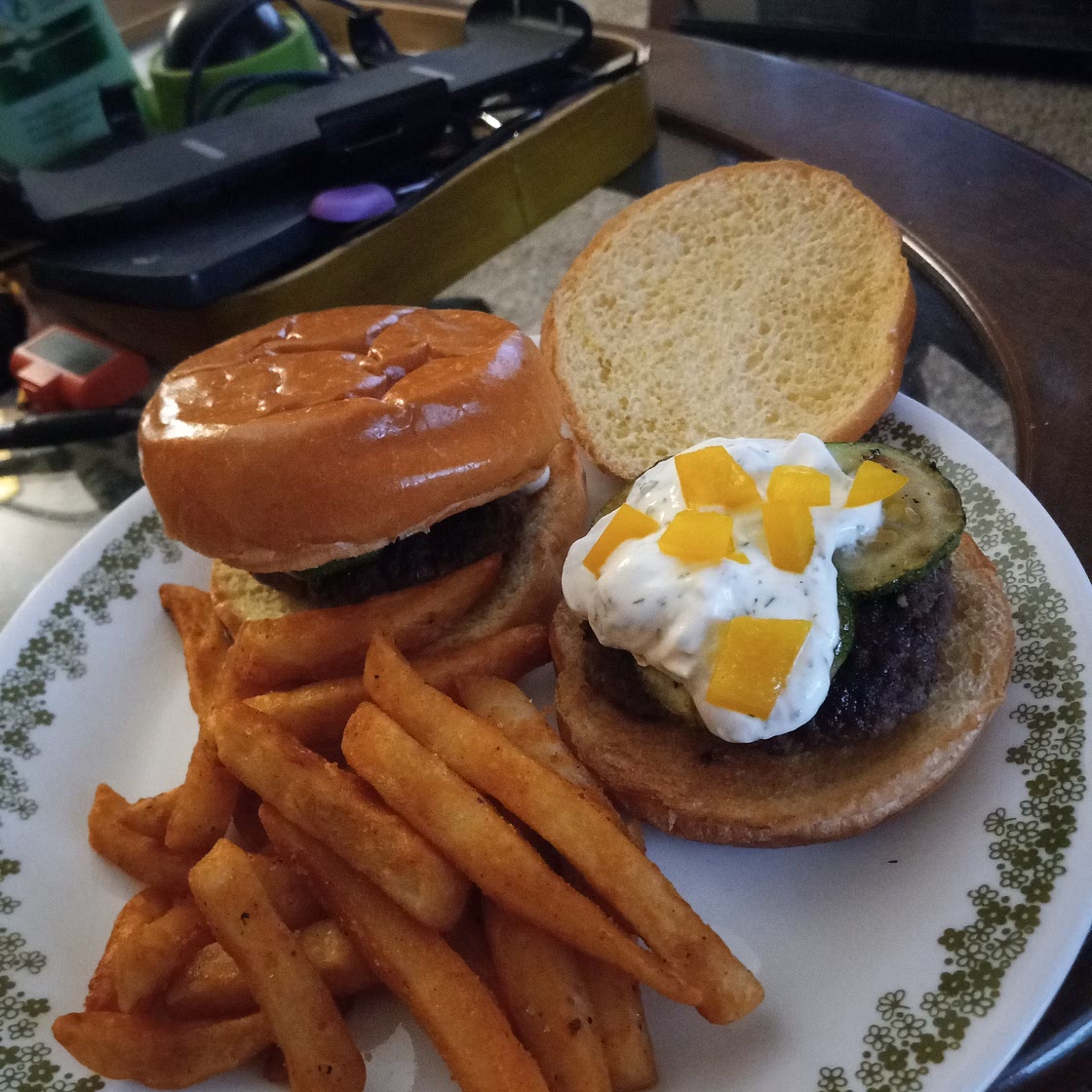 Itsy Bitsy Teeny Weenie Yellow Polka-dot Zucchini Burger