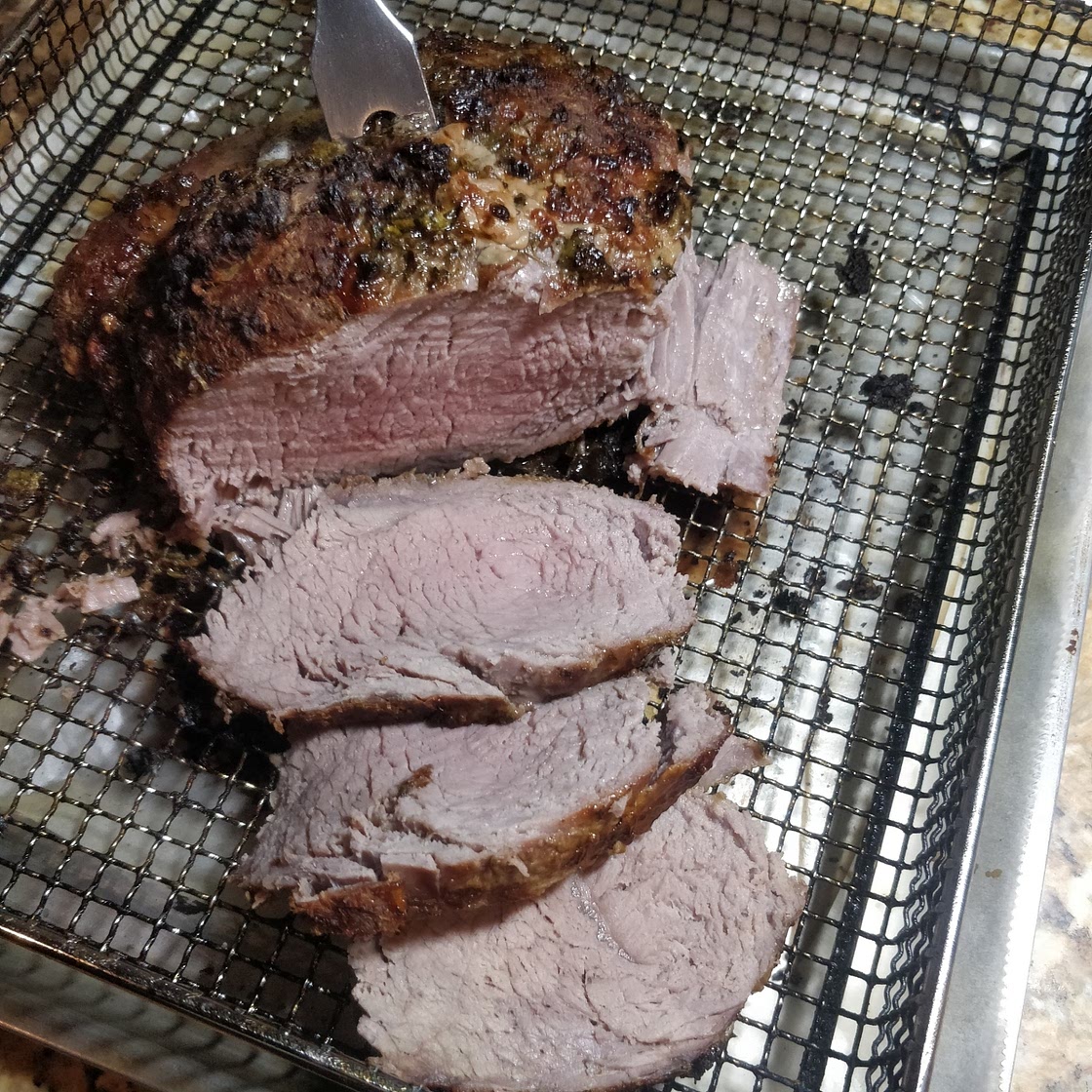 Air Fryer Roast Beef with Herb Crust