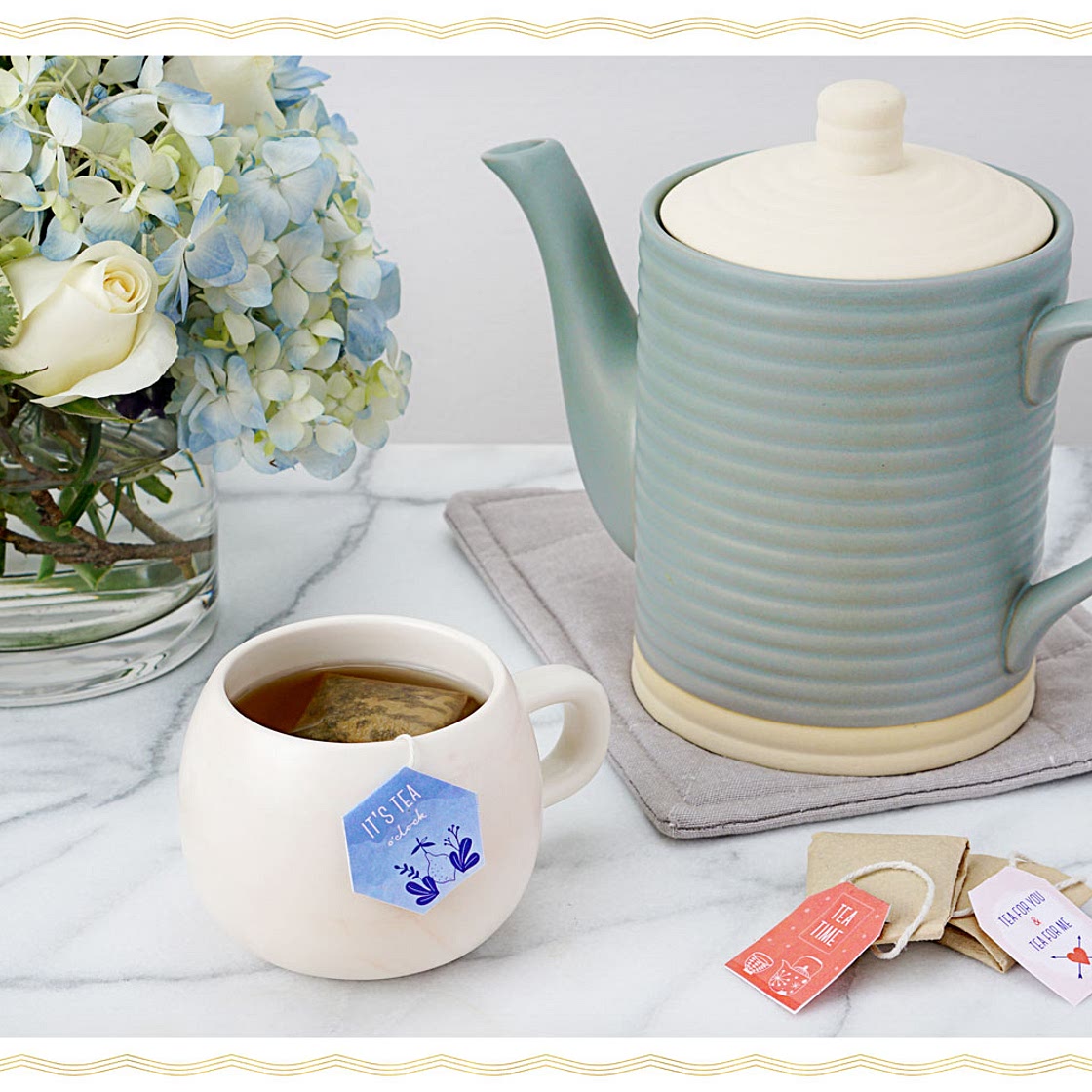 DIY Tea Bags with Printable Tags - FTD.com