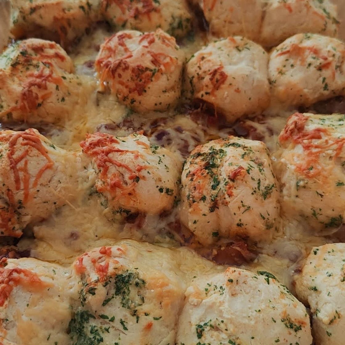 Chili Cheese Dog Bubble-Up Bake