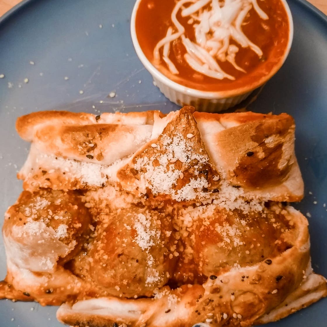 Everything Meatball Stromboli