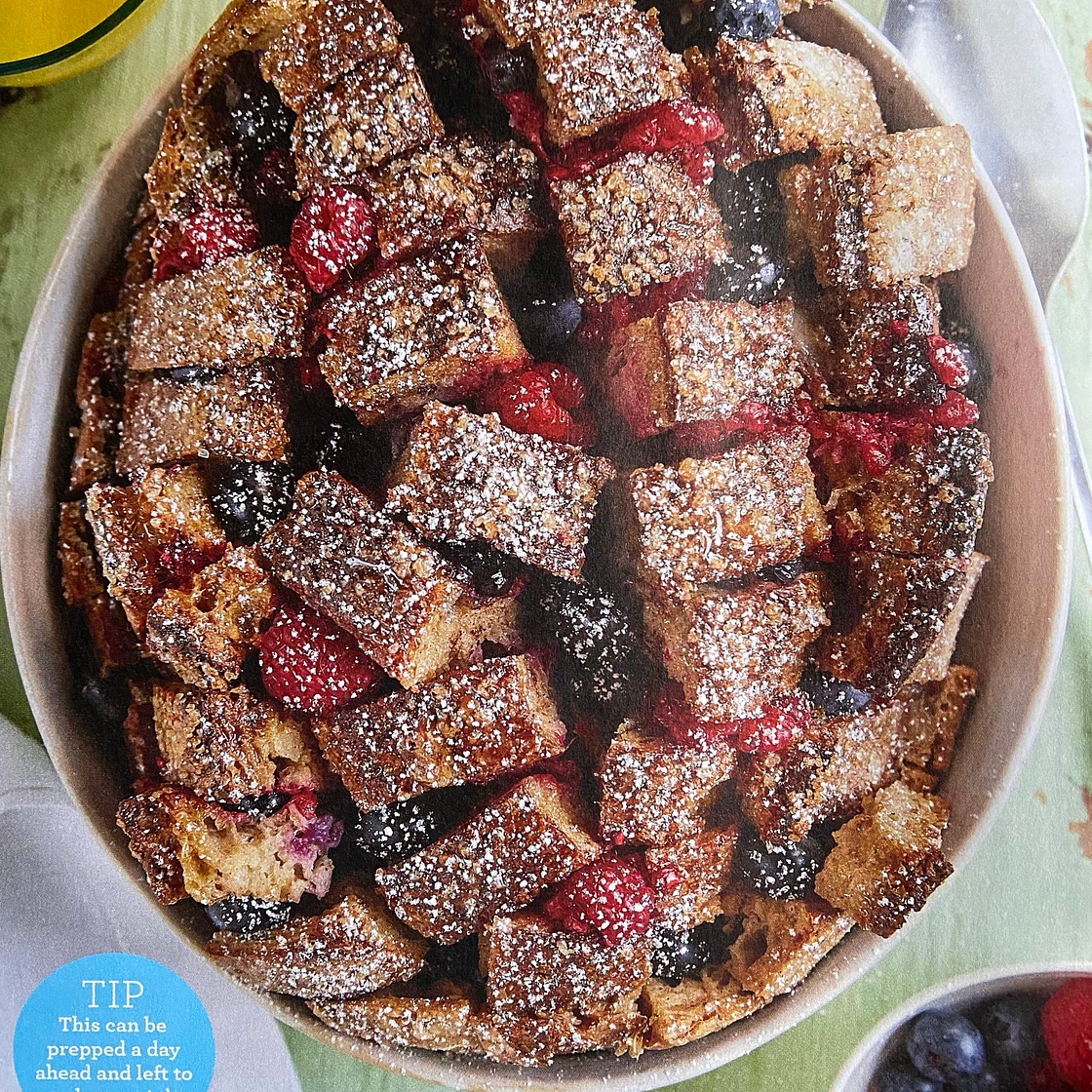 French toast-bessenbrood
