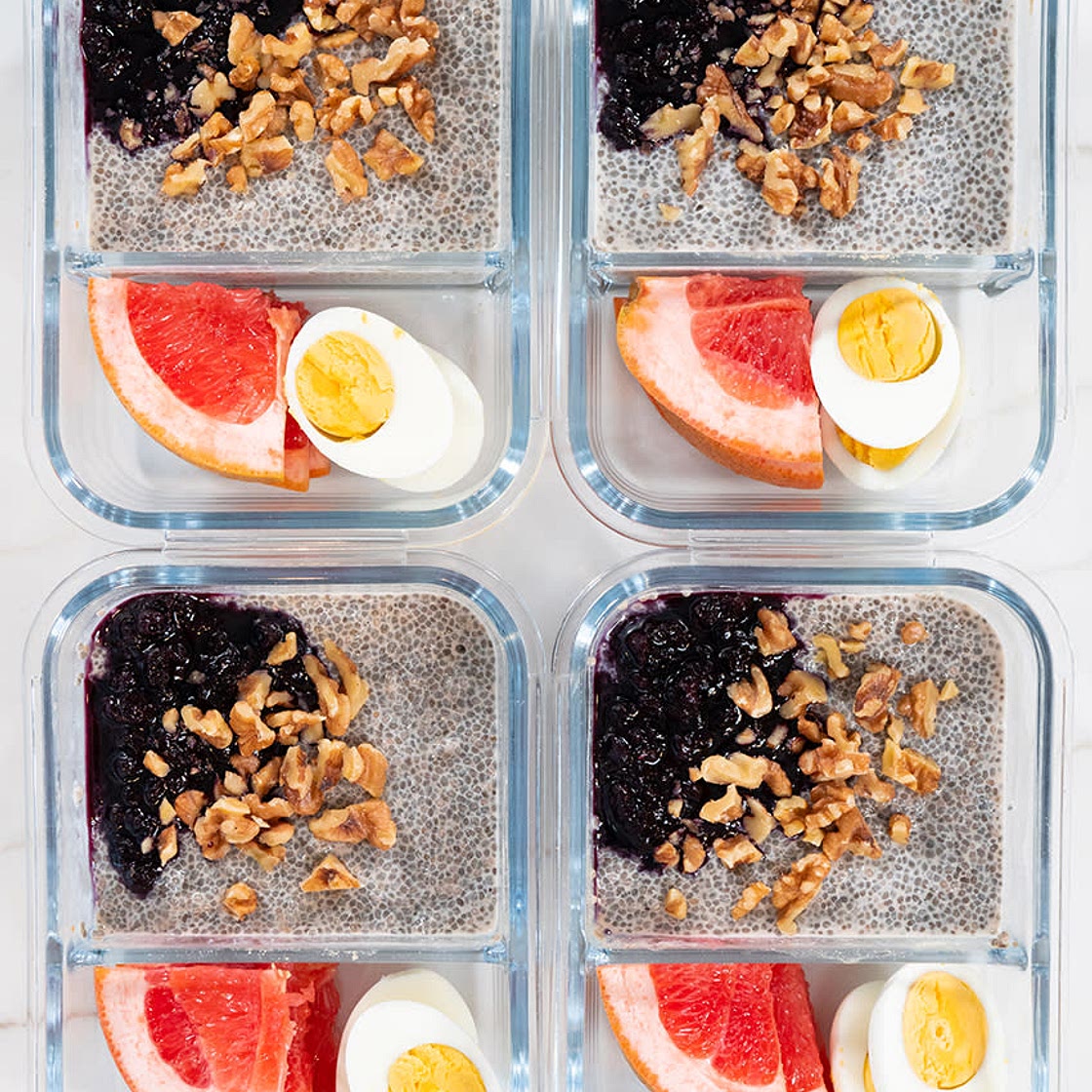Hormone-Supporting Chia Pudding with Blueberry Puree