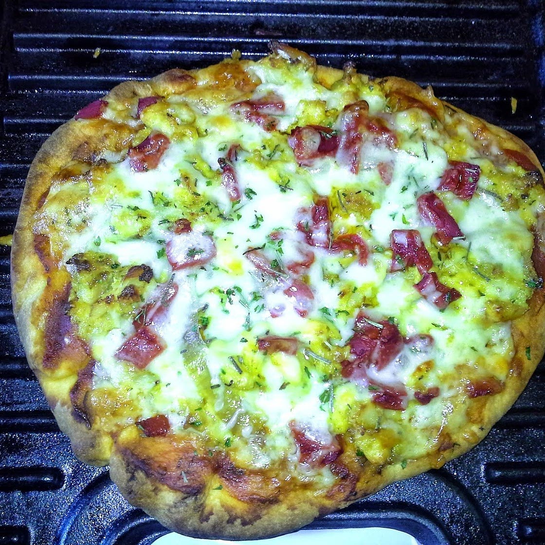 Jamaican Ackee and Codfish Pizza