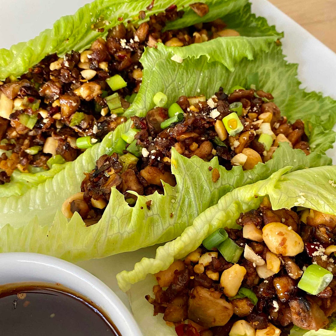 Mushroom & Tofu Lettuce Wraps