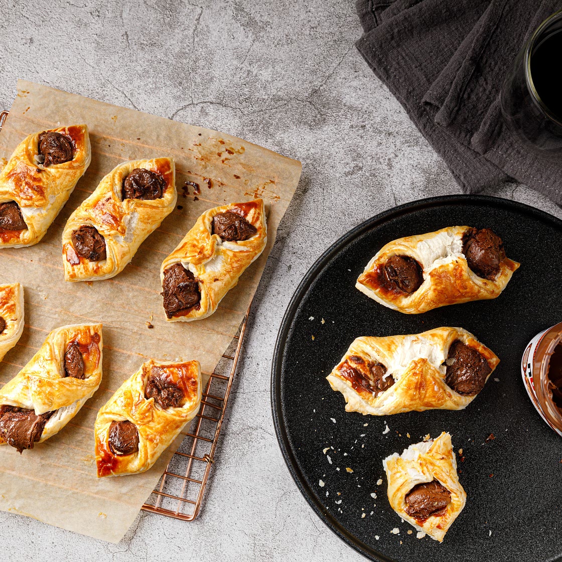 Chocolate Hazelnut Danish Pastry
