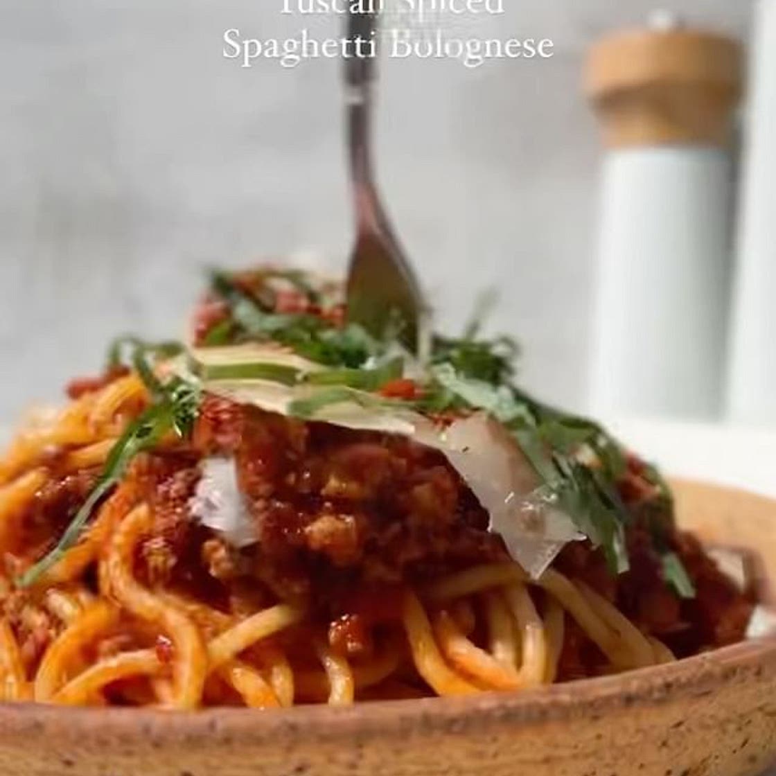 Tuscan Spiced Bucatini Bolognese