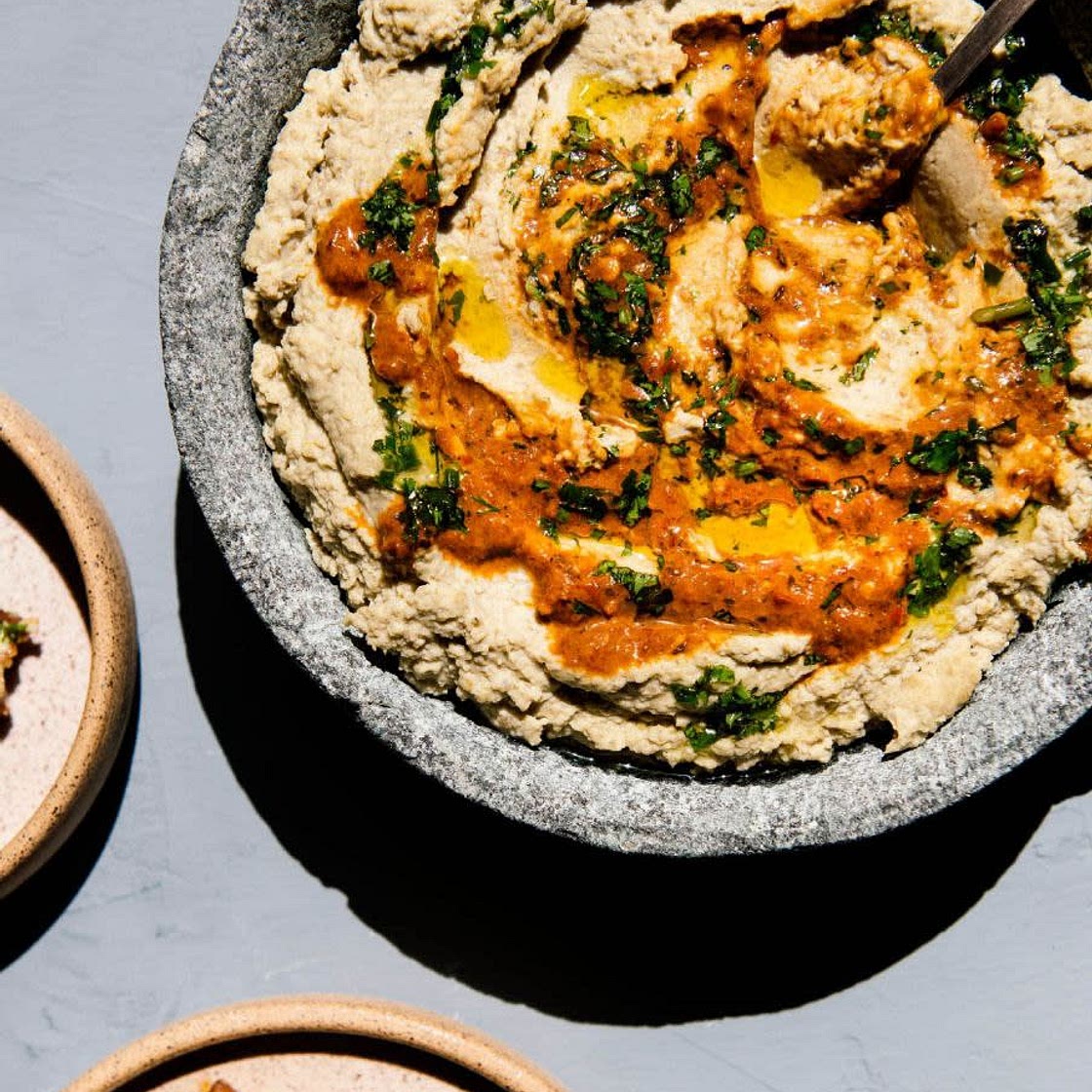 yemeni foul w/fry bread + harissa