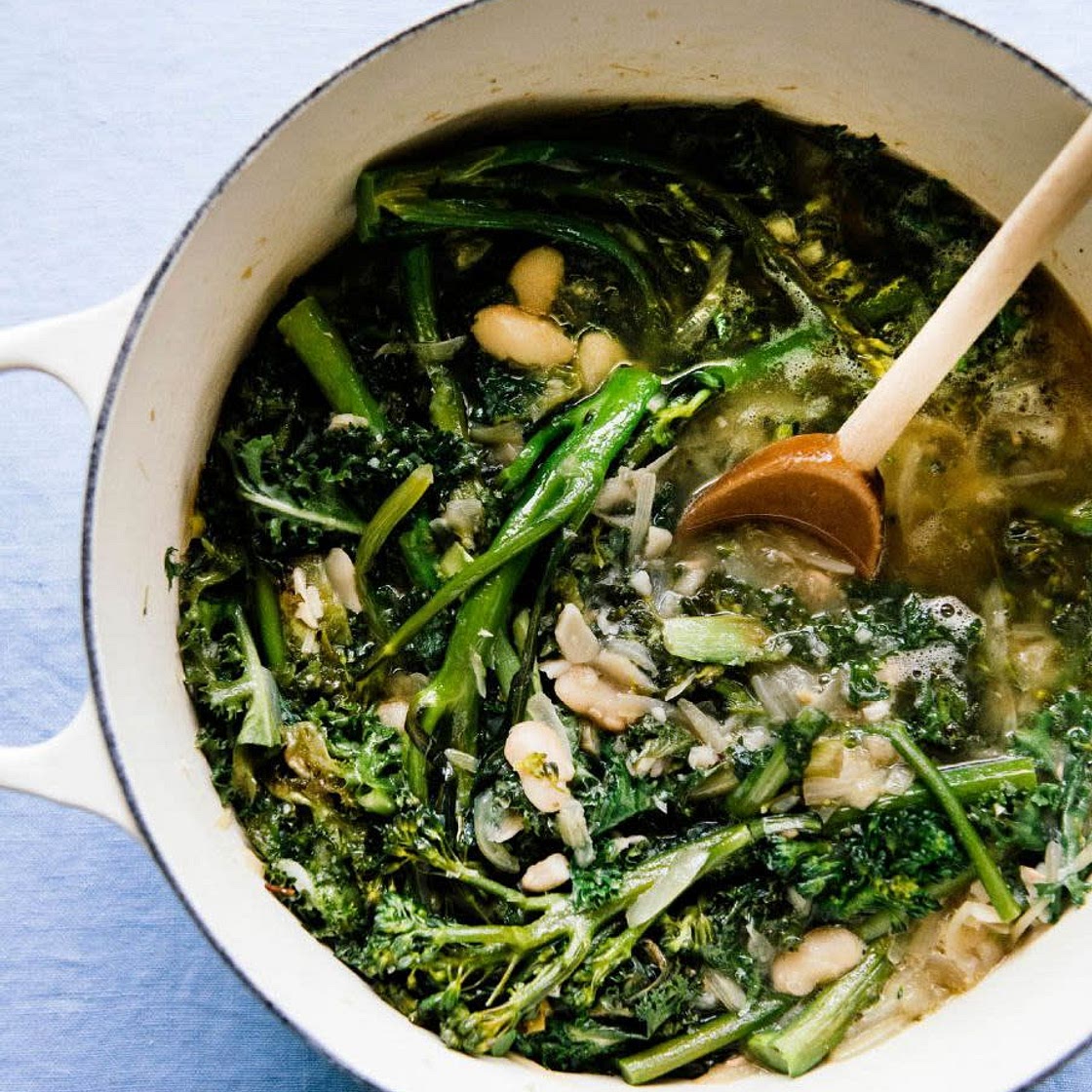 greens + bean pot licker