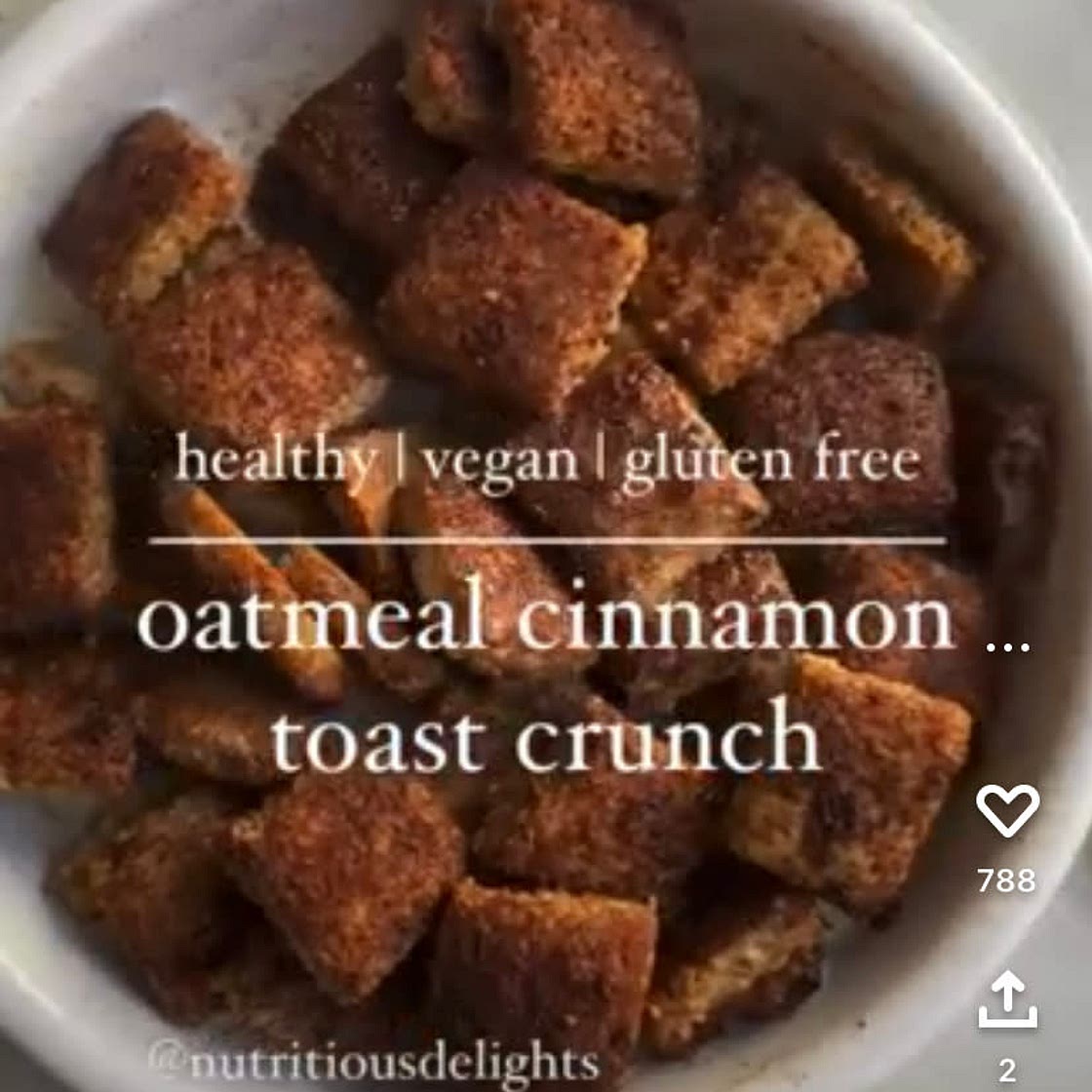 Oatmeal Cinnamon Toast Crunch cereal