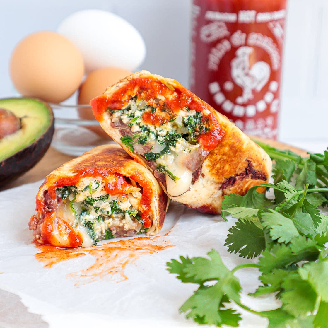 Veggie Breakfast Burritos