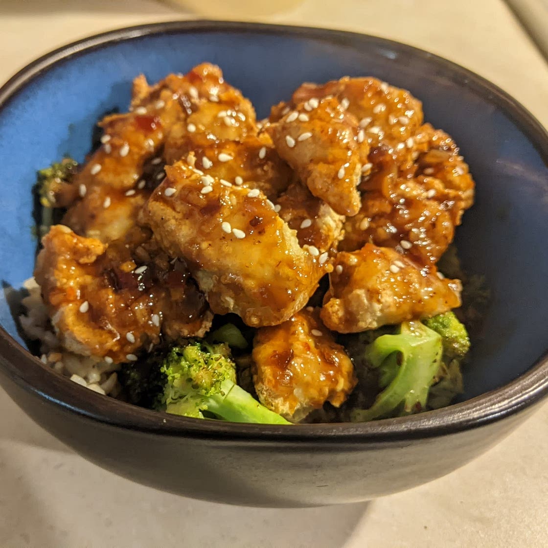 Air Fryer Honey Sesame Chicken