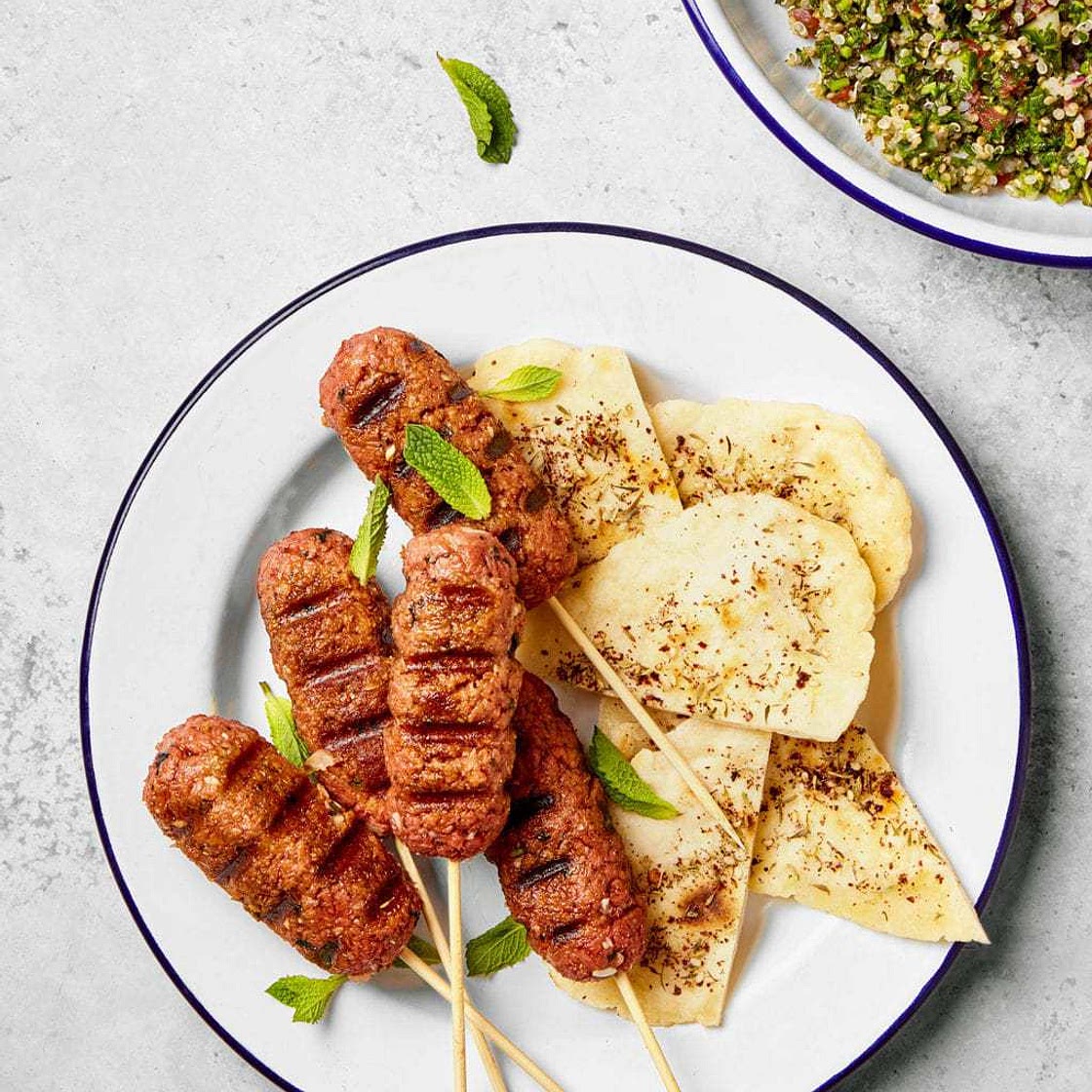 vegan kofta kebabs