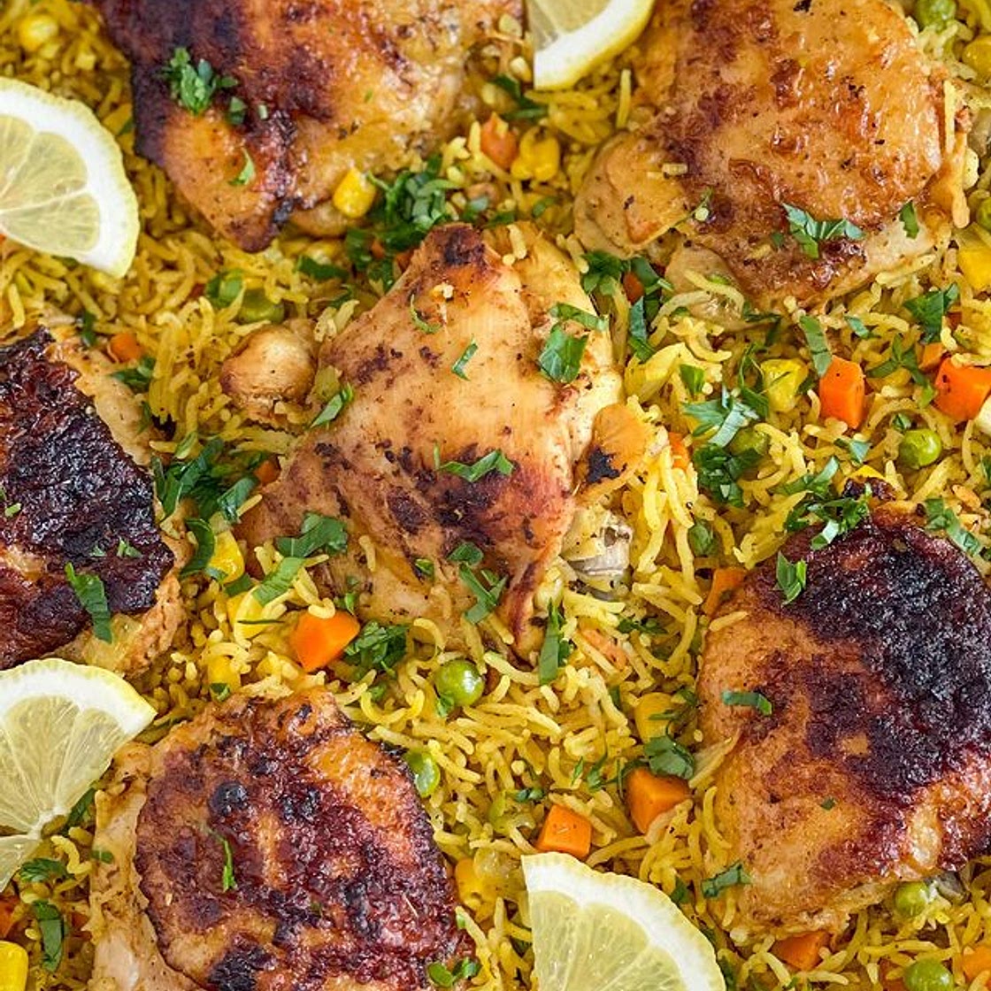 One pan chicken and rice