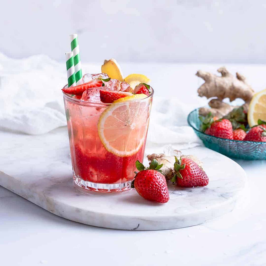 Strawberry Ginger Lemonade
