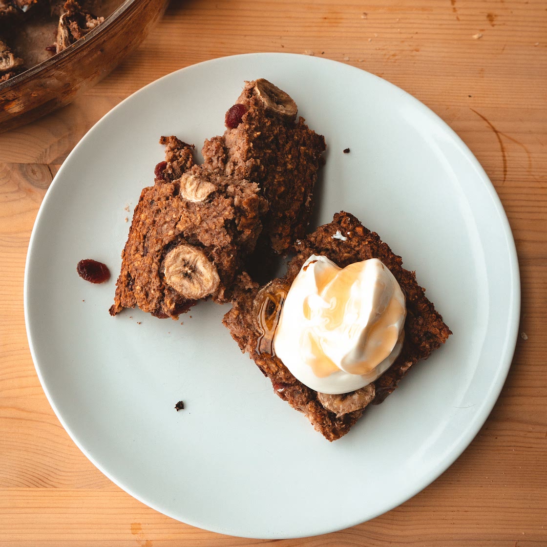 Peanut Butter Banana Baked Oats
