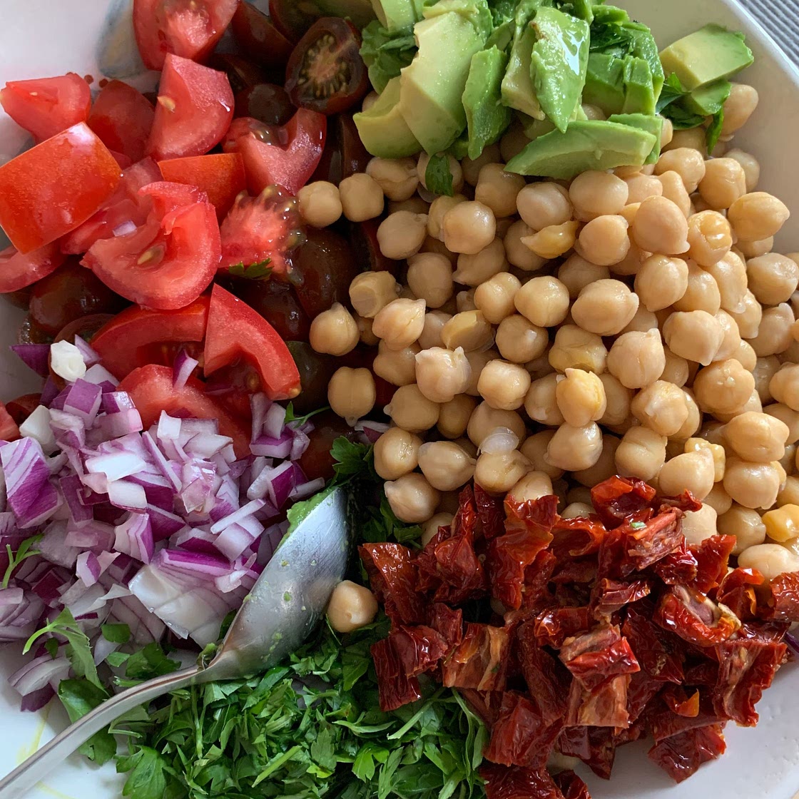 Chickpea Tomato Salad