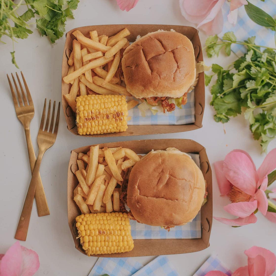 Onion Bhaji Burgers