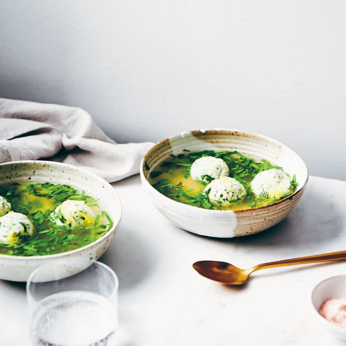 Dill-Infused Fish, Leek & Spinach Soup
