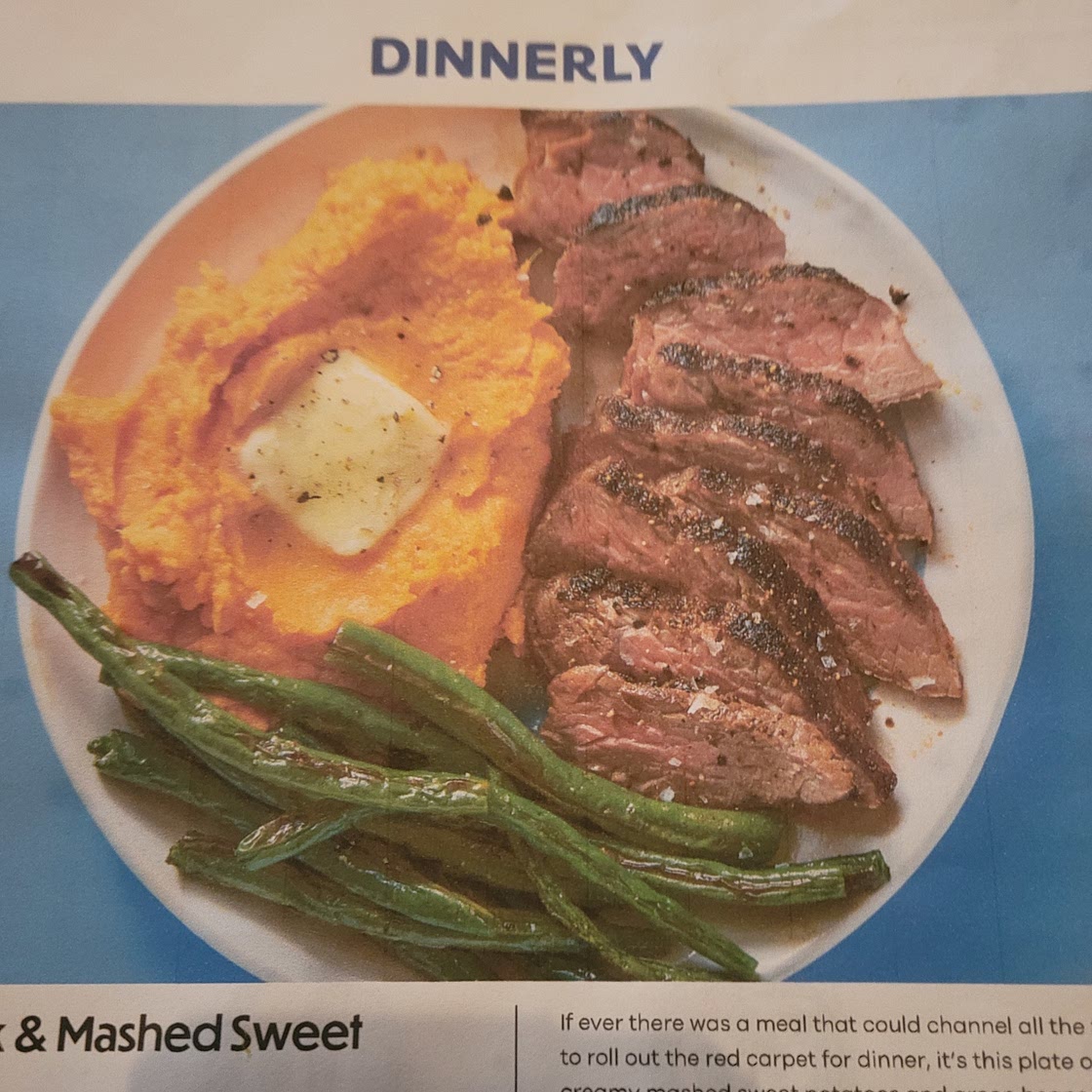 BBQ Spiced Steak and Mashed Sweet Potatoes