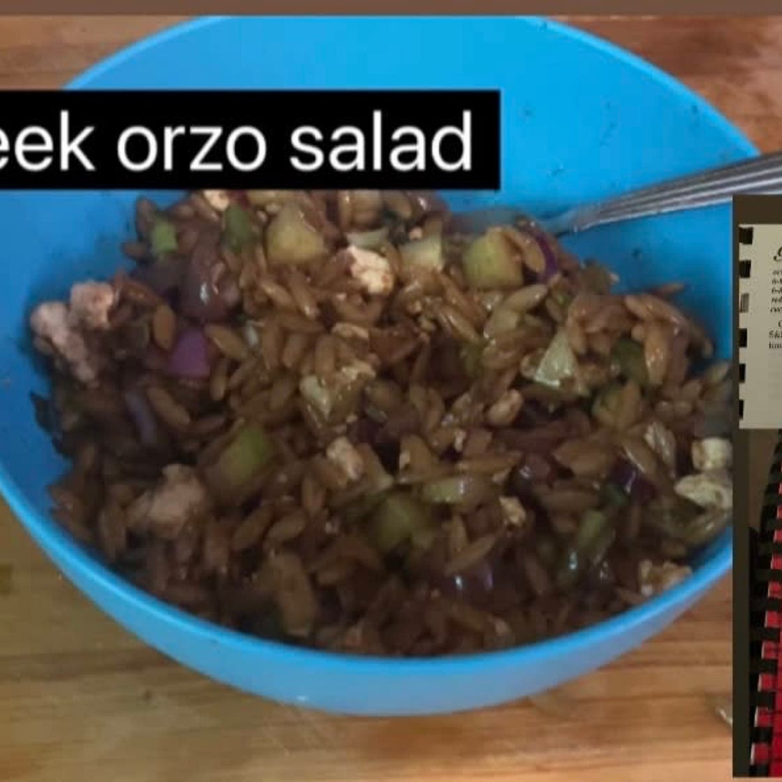 Greek orzo salad 